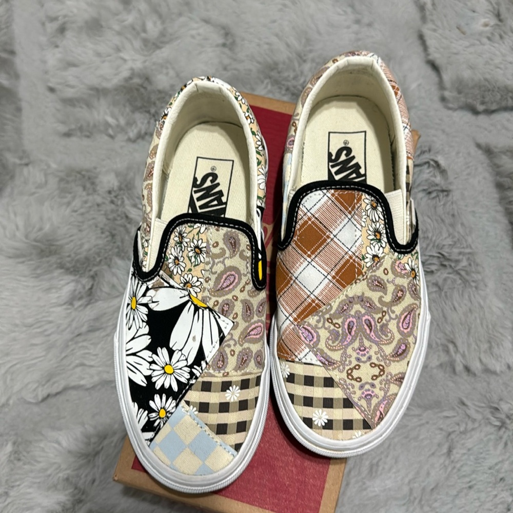 VANS slip on meadow patchwork shoes